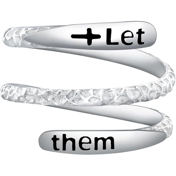 H.O.P.E. Sliver Mantra Ring, Hold On Pain Ends 925 Sterling