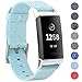 EZCO Bands Compatible with Fitbit Charge 4 / Charge 3 / Charge 3 SE, Woven Fabric Breathable Watch Strap Quick Release Replacement Wristband Accessories Man Woven for Charge 3 4 Fitness Smart Watch