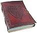 Large Vintage Heart Embossed Leather Journal/Instagram Photo Album (Handmade paper) - Coptic Bound with Lock Closure