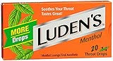 Luden's Throat Drops Menthol - 20 boxes of 20 ct