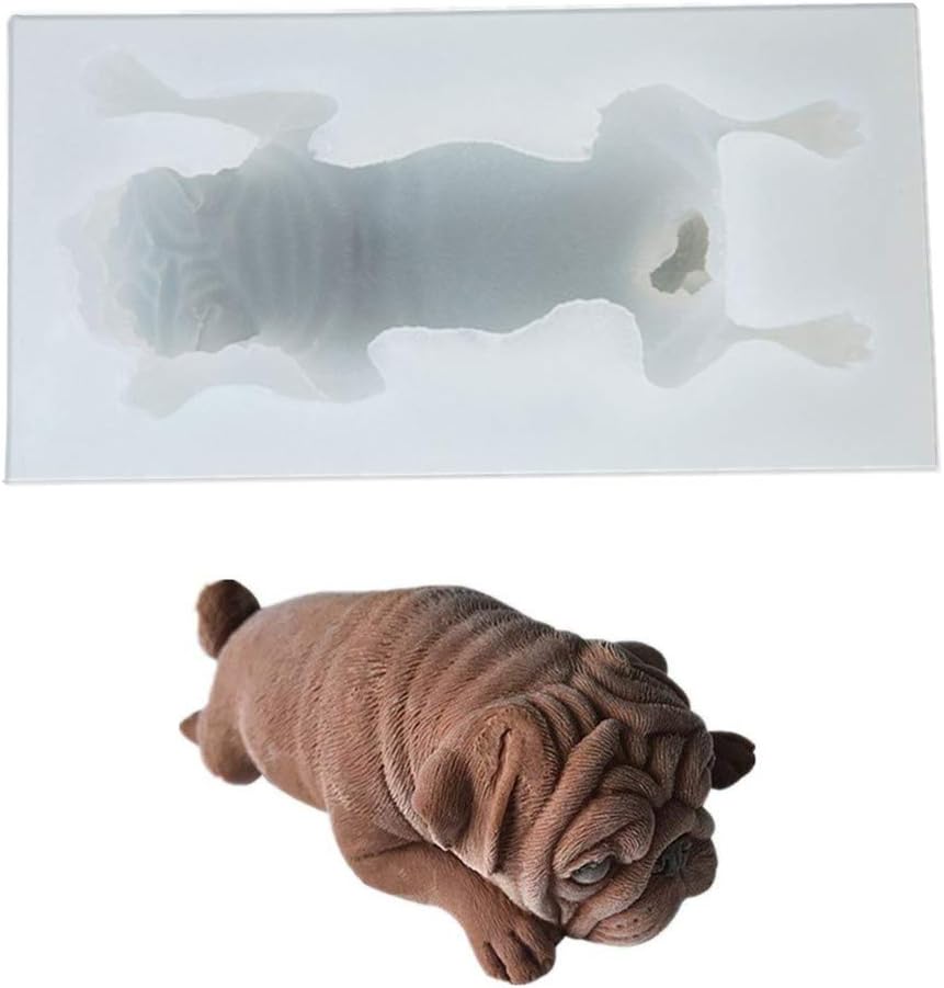 silicone pug puppy