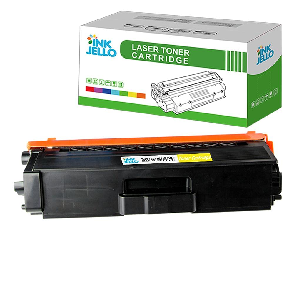 Inkjello Toner Cartridge For Printer, Compatible with Brother DCP-L8400CDN DCP-L8450CDW HL-L8250CDN HL-L8350CDW MFC-L8650CDW MFC-L8850CDW TN326Y (Yellow)