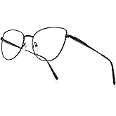 RB. Pilot Retro Cateye Reading Glasses for Women Blue Light Blocking Computer Glasses Spring Hinge Readers