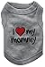 Leegoal Sandy Beach Cotton T-Shirt Vest for Yorkshire Terrier pug Beagle middle Dogs (X-Small, Grey)