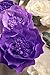 Ling's Moment Paper Flower Decorations,Crepe Paper Flower, Handcrafted Purple & Cream Flowers for Wedding, Baby Nursery, Bridal Shower, Photo Booth Backdrop, Centerpieces(7pcs 8''-4'' Assorted)