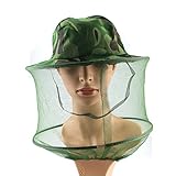 MeanHoo Camouflage Fishing Hat Anti-mosquito Protective Fly Insect Bee Fishing Mask Face Protect Hat Net Beekeeping Face Mask