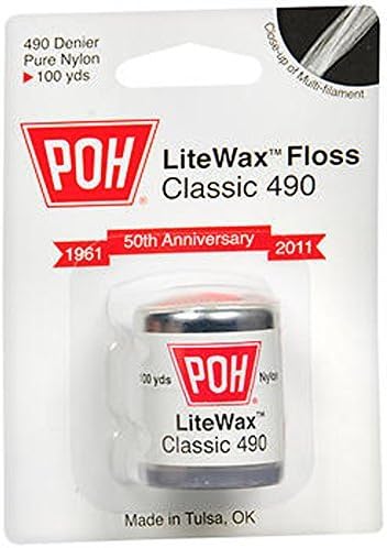 POH Dental Floss Classic White LiteWax 100 Yard by POH