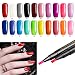 Nail Art Pens, Alonea 20 Colors Gel Nail Polish Nail Art Nail Gel Polish UV LED Gel Polish Nail Polish Pen (20 Pack❤️)