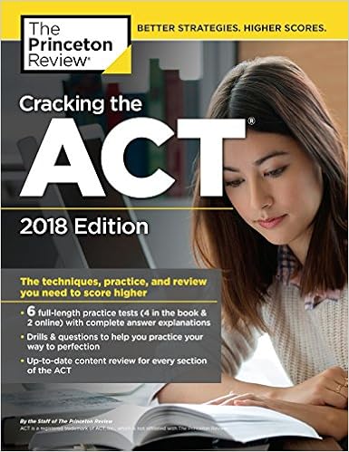 Amazoncom Cracking The Act With 6 Practice Tests 2018 -