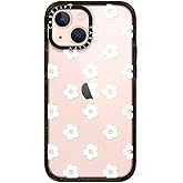 CASETiFY Impact Case for iPhone 13 Mini - Ditsy Daisies - White - Clear Black