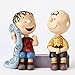 Peanuts by Jim Shore Charlie Brown and Linus Stone Resin Figurine, 4”