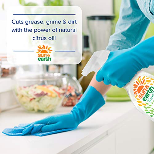 Sun & Earth All Purpose Cleaner, Light Citrus, Pack of 6, 132.0 Fl Oz