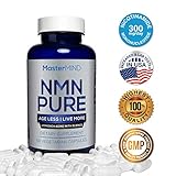 NMN PURE (300mg) | Nicotinamide Mononucleotide Supplement | NAD Booster & Antioxidant Pills | Boost Energy, Metabolism, Anti Aging, Muscle Recovery, Brain Focus & Reduce Stress + Anxiety I 60 (1 Pack)