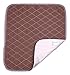 Ultra Waterproof Washable Seat Pad (20 x 22 Inch) for Incontinence - Seniors, Adult, Children, or Pet Underpad - Triple Layer Chair Cover Protector, 24 Ounce Absorbency (Brown) by BrightCare