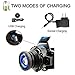 OZLON Waterproof LED Headlamp Head torch with Zoomable Focus Length and Rechargeable Li-ion Battery, Wall Charger and USB Charging Cable Included for Running,Jogging,Free Work,Hiking,Fishing
