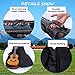 Jiuxun Ukulele Case Uke Bag - 21in 23inch 26inches Adjustable Heavy Duty Padded with Storage for Concert Soprano Tenor Ukelele (21in- Soprano, Bohemian)