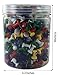 Clipco Push Pins Jar Assorted Colors (500-Count)