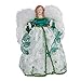 Kurt Adler UL 10-Light Angel Treetop Figurine, 12-Inch, Irish Tree Topper
