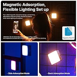 ULANZI VL49 Pro RGB Video Light, Mini Rechargeable