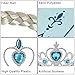 Tacobear 4PCS Frozen Princess Elsa Dress up Accessories Gift Set for Princess Cosplay Birthday Party Tiara Crown Wig Wand Gloves Blue