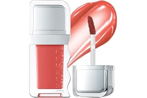 COSNORI Flow Wave Lip Tint - Vegan Glassy Lip Gloss, Lightweight & Long-lasting, Plant-derived Oil Moisturizer, K-Beauty (08 BEBE)