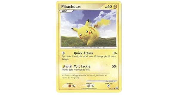 Amazoncom Pokemon Majestic Dawn Pikachu Lv12 Holofoil