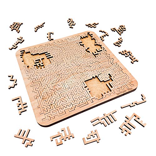 Mind Bending Wooden Jigsaw Puzzle | Aztec Labyrinth