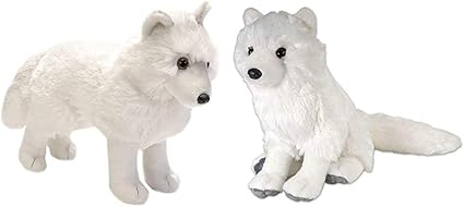 white wolf plush