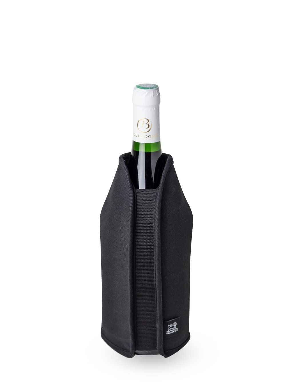 Peugeot - Frizz Cooler - Chills Champagne or Wine in 20 Minutes - Preserves Freshness for 2 Hours - Easy-to-Clean Fabric - Fits All Bottles - Black Color