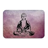 Buddha Gamer Doormat And Dog Mat ,40cm 60cm Non-slip Doormats,Suitable For Indoor Outdoor Bathroom Kitchen Doormat And Pets