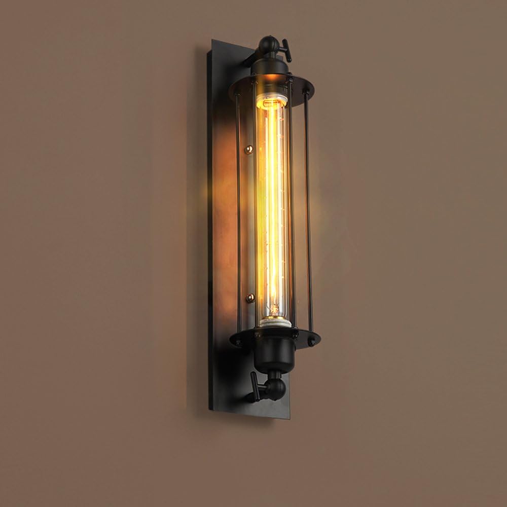 SENG Vintage Iron Industrial Wind Edison Flute Wall Lamp Restaurant Bedroom Bar Cafe Balcony Aisle Interior Lights