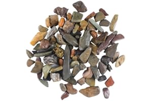 CFKJ 18 Pounds Natural Aquarium Gravel River Rock,Decorative Pebbles Stones Gravel for Fish Tank Landscaping