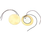 20 Pcs 35mm Piezo Pickup Transducer Contact Microphone Trigger Sound Sensor Piezo Amplifiers Discs with 4" Lead for Acoustic Guitar Drum Acoustic Instrument [FDXGYH]