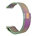 Fintie for Gear Sport/Galaxy Watch 42mm Band, 20mm Milanese Loop Adjustable Stainless Steel Replacement Strap Wrist Bands for Samsung Galaxy Watch 42mm, Gear Sport / S2 Classic Smartwatch, Rainbow
