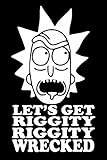 Rick and Morty Vinyl Decal Sticker|Cars Trucks Vans Walls Laptops Cups|White|7 In|KCD840