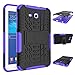 Mama Mouth Shockproof Heavy Duty Combo Hybrid Rugged Dual Layer Grip Cover with Kickstand for Samsung Galaxy Tab 3 Lite/Tab E 7.0 T110 T111 T113 T115 T116(with 4 in 1 Packaged),Purple