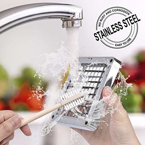 Sopito Professional French Fries Cutter Stainless Steel with Blades 12 x 12 mm and 6 x 6 mm, for Potatoes, Cucumbers, Carrots