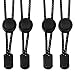 EcoCity Elastic Laces - Elastic No Tie Shoelaces with Fastening Lock System for Mens, Womens & Kids Shoes, Boots (2 pairs black)