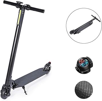 Amazon 電動スクーター300wモーター 5 5インチタイヤ 最長25 Km ワンステップフォールド 超軽量カーボンファイバー大人用電動スクーター Tghy 電動自転車