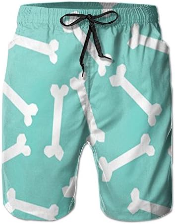 Houde Ankang Shijingshan Dog Bone Pattern Shorts Men's Beach Pants Swim Trunks