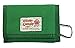Rough Enough Vintage Green Classic Fancy Minimalist Canvas Wallet Trifold Small Coin Purse Slim Cash Bag Credit Card Holder Organizer Pouch with Zipper Pocket for Teen Man Outdoor Travel Sport