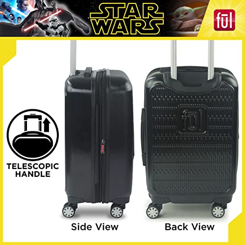 FUL Star Wars Darth Vader 2 Piece Rolling Luggage Set, Embossed