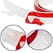 Ansoon Self-Adhesive EPDM Under Door Draft Sweep Weather Stripping Door Bottom Seal Strip,1.6in Width x 39in Length (White)