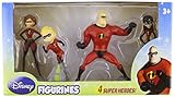Beverly Hills Teddy Bear Company Incredibles Figure, 4-Pack