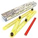 YARNA Multi-Angle Template Tool - the Original Angle Ruler - Distance Finder Adjustable Best Aid Kit for Measuring and Marking - Construction Pencil Included