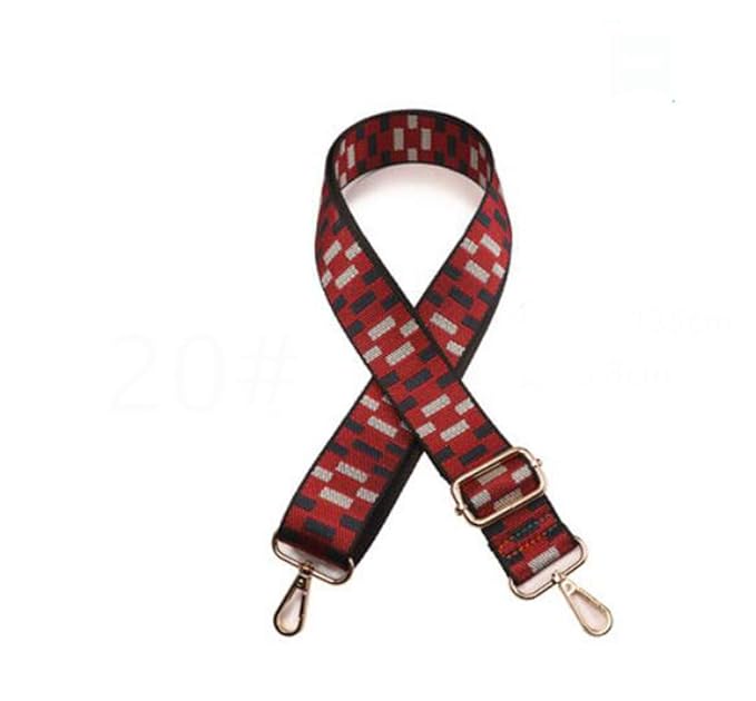 Simple Stripe Canvas Design Bags Strap Classic Handbag Belt Trendy Gold Silver Buckle Easy Matching Bags Accessories B108 9 G