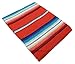 El Paso Designs Traditional Mexican Blanket | Artisanal Boho Blanket | Authentic Hand Woven Serape Perfect for Camping, Yoga, Beach, Picnic or Home Decor | (Terracotta)