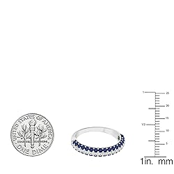 Dazzlingrock Collection 18K Round Lab Created Blue