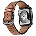 Mifa Leather Band Made for Apple Watch 10 42mm 9 8 7 41mm 6 SE 5 4 40mm 38mm iwatch Series 1 2 3 Nike Sports Replacement Strap Bands Dressy Classic Buckle Vintage case Brown