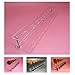 Fullkang Clear Acrylic 10 Lattices Cosmetic Shelf 10pcs Brush Storange Place Organizer